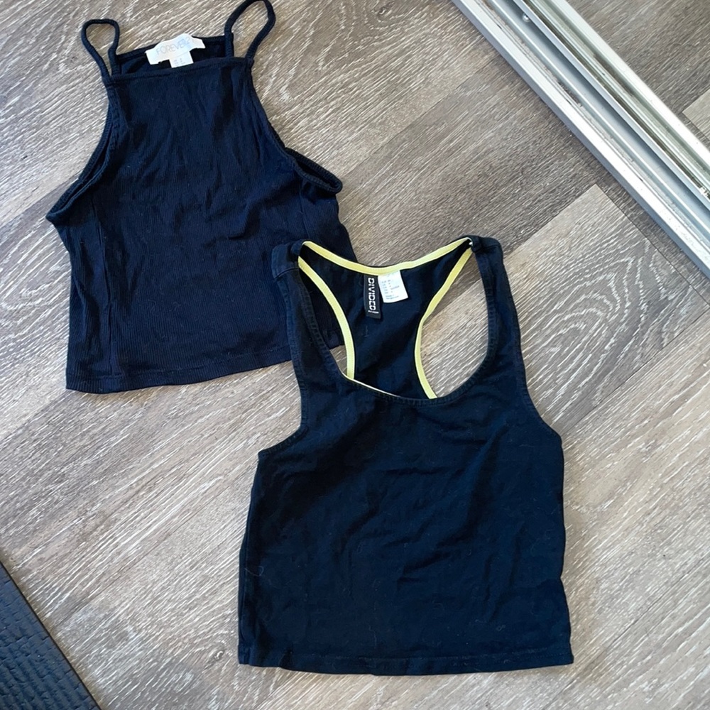 Black racer back tank bundle